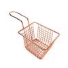 4" x 4" x 3" Copper Square Mini Fry Basket