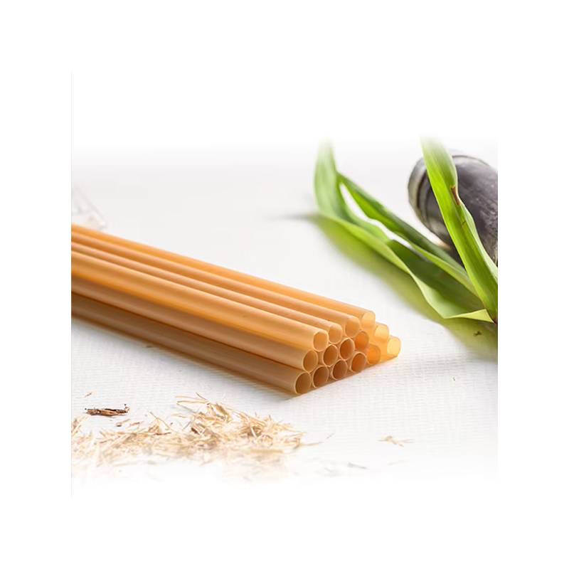 6" Natural Agave Unwrapped Cocktail Straw - 2000/Case