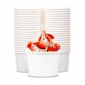 8 oz White Paper Ice Cream / Frozen Yogurt Cup - 1000/Case