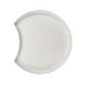Ano Half Moon 4.7" PFAS Free Compostable Sugarcane Pulp Plate - 100/Case