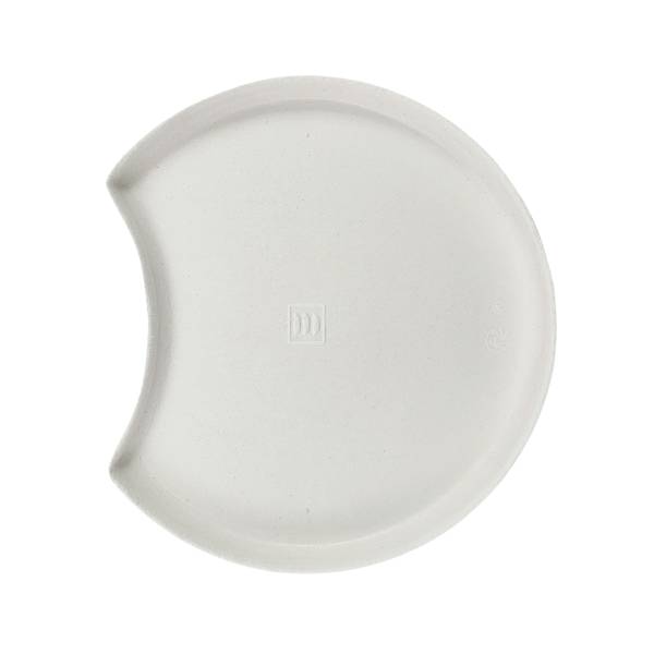 Ano Half Moon 4.7" PFAS Free Compostable Sugarcane Pulp Plate - 120/Case
