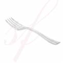 4" Clear Plastic Tasting Fork - 500/Box