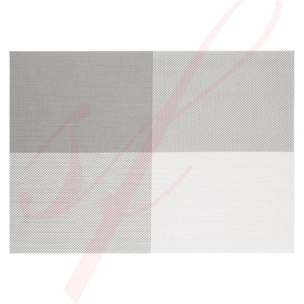 Modern White & Grey Woven Placemats - 12/cs - $1.58/piece