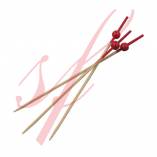 Red Mini Ball Bamboo Skewer 4.7 in. - 1000/cs - $0.02/pc