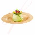 Round Natural Bamboo Plate 3.5 in. 100/Case